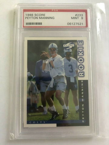 1998 Score Peyton Manning PSA 9 Mint