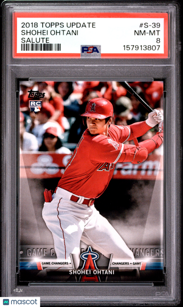 2018 Topps Update Salute Shohei Ohtani #S-39 PSA 8