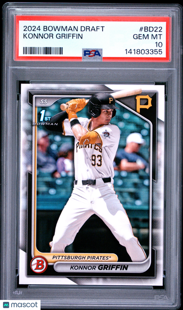 2024 Bowman Draft Konnor Griffin #BD22 PSA 10