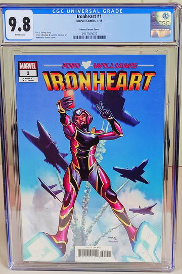 Ironheart #1 - CGC 9.8 - 1st Riri Williams Solo Series- Ramos Variant Cover
