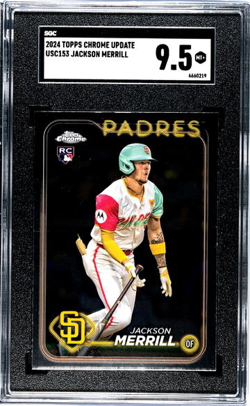 2024 Topps Chrome #USC153 Jackson Merrill Update SGC 9.5