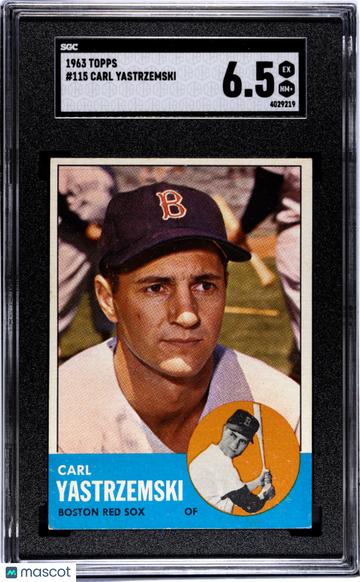 1963 Topps Carl Yastrzemski #115 SGC 6.5