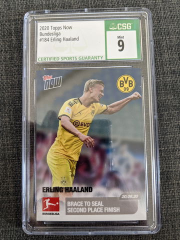 2020 Topps Now Erling Haaland #184 CSG 9