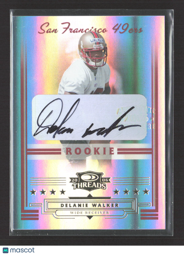 2006 Donruss Threads Delanie Walker #274 Silver Holofoil