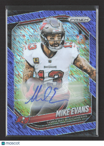 2025 Panini Prizm Football Mike Evans #225 Blue Shimmer /25