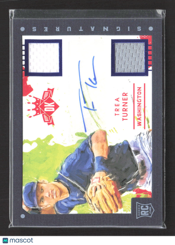 2016 Panini Diamond Kings Trea Turner #RS-TT /49 RC Dual Jersey Patch