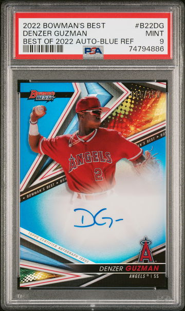 2022 Bowman's Best #B22DG Denzer Guzman Best of 2022 /150 PSA 9