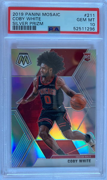2019 Panini Mosaic Coby White Silver Prizm PSA 10 Gem MT