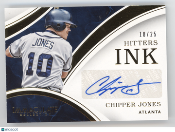 2016 Panini Immaculate Collection Hitters Ink Chipper Jones #HI-CJ /25