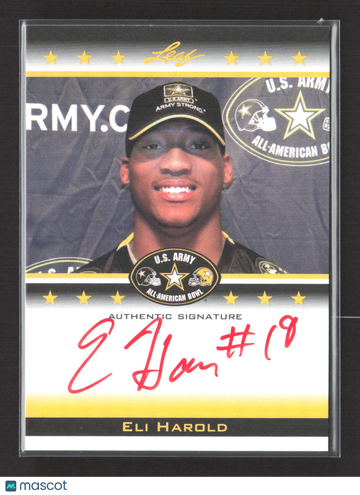 2012 Leaf U.S. Army All-American Bowl Selection Tour Eli Harold #TA-EH1 /25