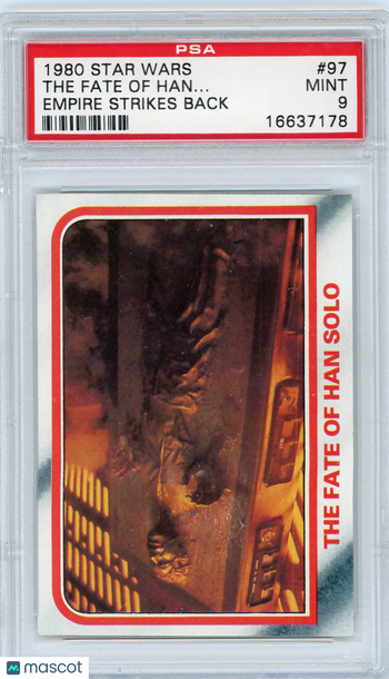 1980 Star Wars Empire Strikes Back The Fate Of Han Solo #97 PSA 9