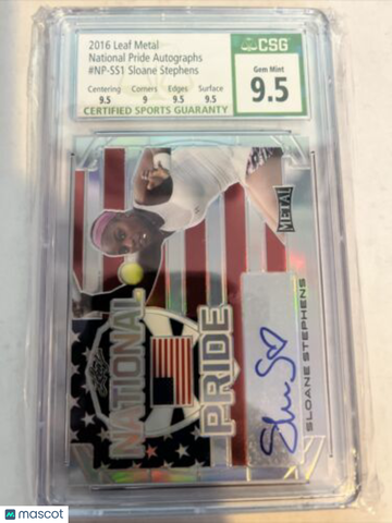 2016 Leaf Metal Sloane Stephens CSG 9.5