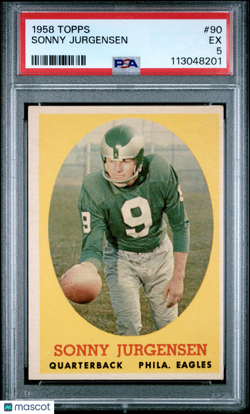 1958 Topps Sonny Jurgensen #90 PSA 5