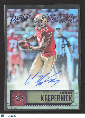 2016 Panini Prestige Xtra Points Colin Kaepernick #26 Blue /100