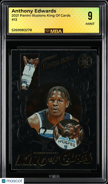 2021 Panini Illusions King of Cards Anthony Edwards #13 MBA 9