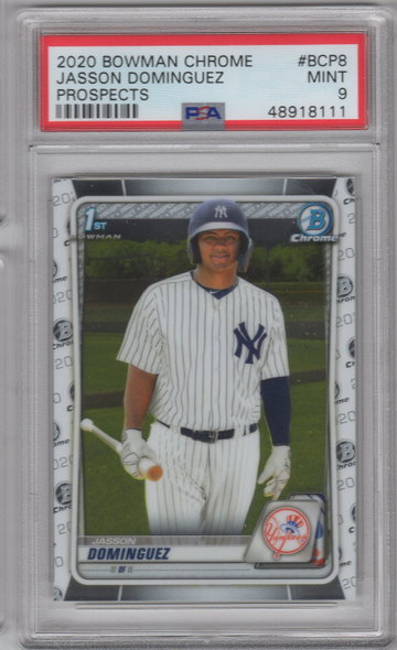 2020 Bowman Chrome Jasson Dominguez PSA 9