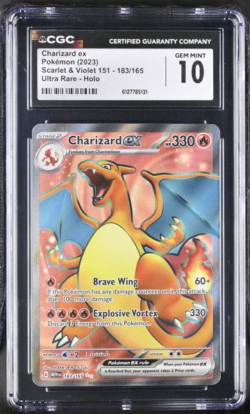 2023 Pokemon #183/165 Charizard ex Scarlet & Violet CGC 10