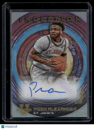 2022-23 Bowman University Inception Posh Alexander #BIA-PA Base Autographs AU
