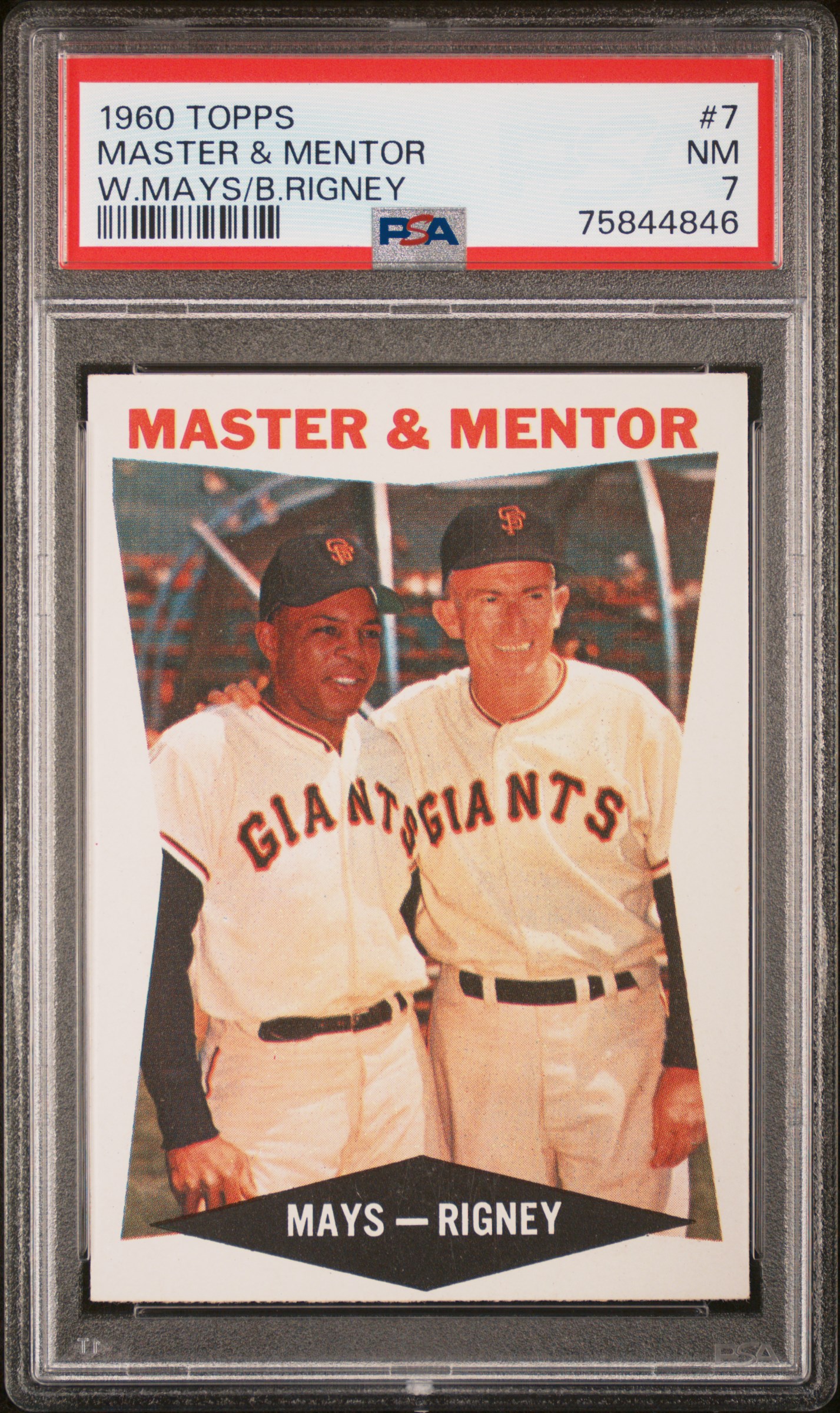 1960 Topps  #7 Master & Mentor PSA 7