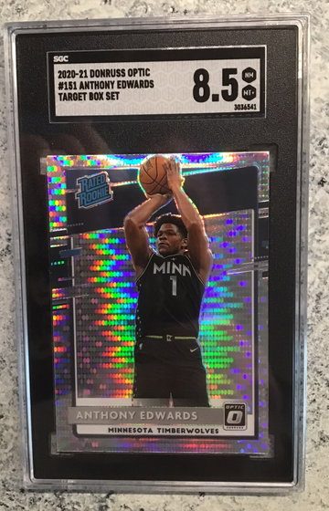 2020-21 Donruss Optic #151 Anthony Edwards Pulsar Prizm NM