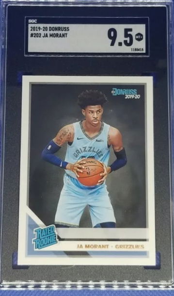 2019-2020 Ja Morant Donruss Rated Rookie SGC 9.5