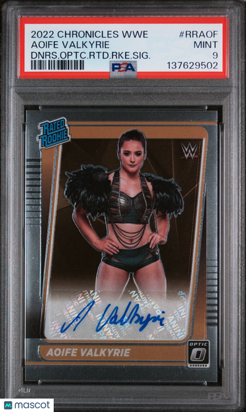 2022 Panini Chronicles WWE Donruss Optic Rated Rookie Signatures Aoife Valkyrie #RRAOF Optic Rated Rookie Auto Rookie PS