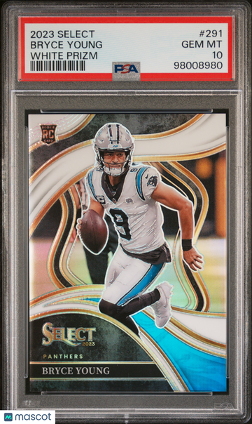 2023 Panini Select Bryce Young #291 White Prizm PSA 10