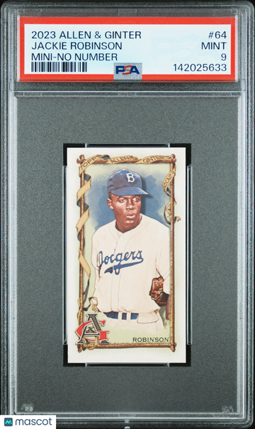 2023 Topps Allen & Ginter Jackie Robinson #64 Mini No Number PSA 9