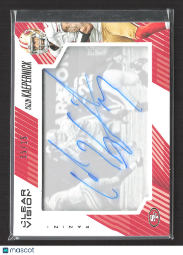 2015 Panini Clear Vision Signatures Colin Kaepernick #CVS-CK /15