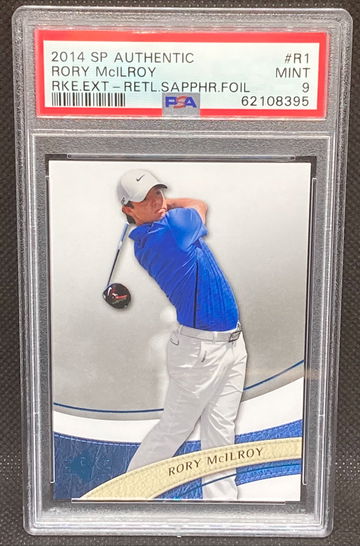 2014  Upper Deck SP Authentic Rory McIlroy Sapphire Foil ROOKIE PSA 9 *POP 4*