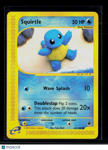 2002 Expedition Base Set Squirtle #131/165