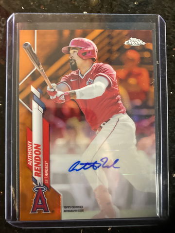 2020 Topps Chrome Update Anthony Rendon Orange Auto refracter