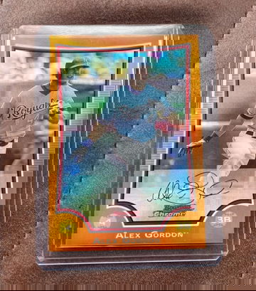 Alex Gordon 2009 Bowman Chrome Orange Refractor /25 Kansas City Royals