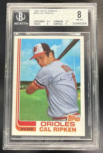 1982 Topps Traded Cal Ripken #98T Orioles BGS 8