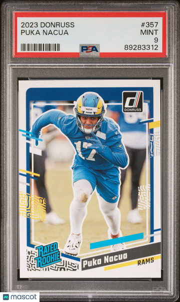 2023 Panini Donruss Puka Nacua #357 Rookie PSA 9