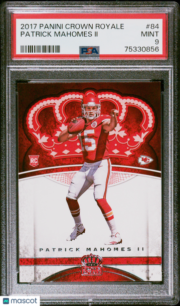 2017 Panini Crown Royale Patrick Mahomes II #84 PSA 9