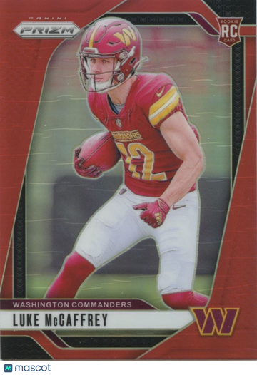 Luke Mccaffrey 2024 Panini Prizm Rookie Washington Commanders