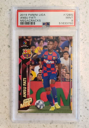 2019 Panini Liga Megacracks Ansu Fati PSA 9