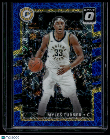 2017-18 Donruss Optic Myles Turner #58 Blue Velocity