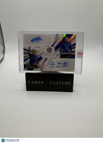 2021 Panini Immaculate Collection Soccer Mason Mount Frank Lampard #DA-CHE /49 Dual Autographs