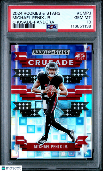 2024 Panini Rookies & Stars Crusade Michael Penix JR. #CMPJ Pandora PSA 10