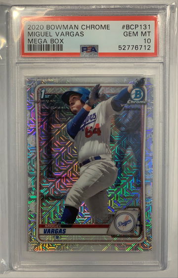 2020 Bowman Chrome Mega Miguel Vargas PSA 10