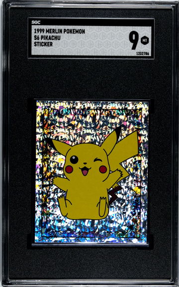 Pikachu 1999 Merlin Pokemon Sticker SGC 9