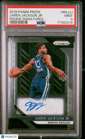 2018 Panini Prizm Rookie Signatures Jaren Jackson JR. #RSJJJ PSA 9