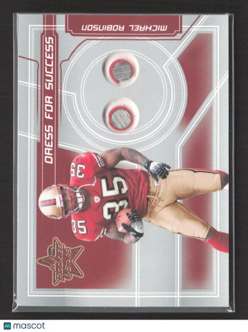 2006 Leaf Rookies & Stars Dress for Success Michael Robinson #DS-7 Event-Worn Helmet Piece