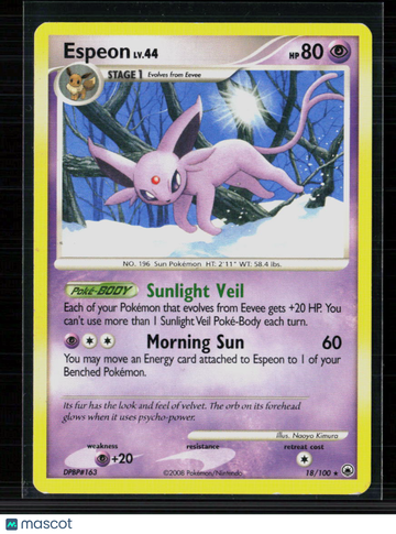 Pokemon 2008 Majestic Dawn Espeon #18/100