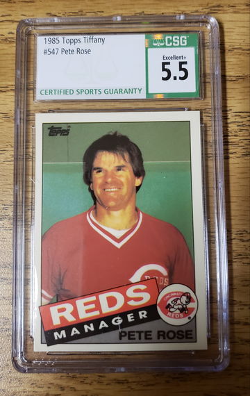 1985 topps tiffany pete rose