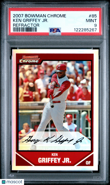 2007 Bowman Chrome Ken Griffey JR. #85 Refractor PSA 9