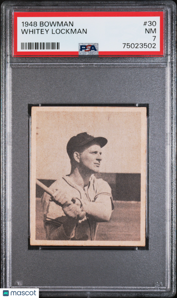 1948 Bowman Whitey Lockman #30 PSA 7