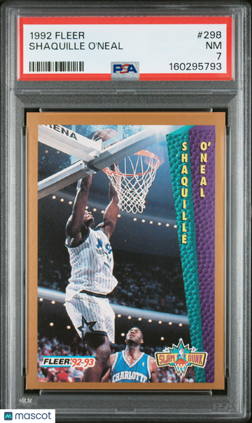 1992 Fleer Shaquille O'Neal #298 PSA 7